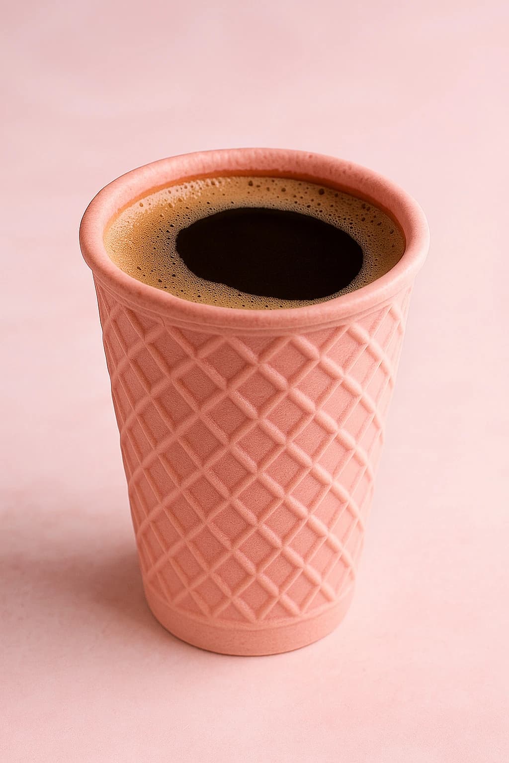 SRI MAC CAFES edible strawberry waffle coffee cup